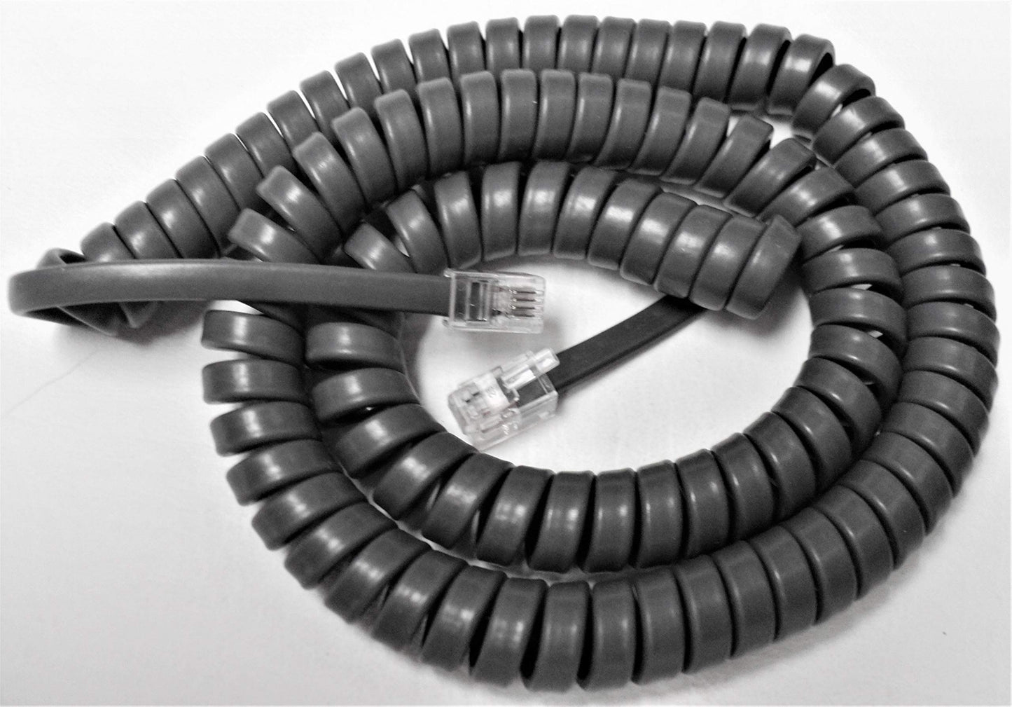 DIY-BizPhones 5-Pack Gray 12' Ft Handset Cords Compatible with Iwatsu Phone Adix Omega IX 12KTD 12KTS 24KTD 24KTS 2 ZT 8KTD 8KTS 8KTX 12KTX 24KTX MKT