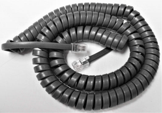 DIY-BizPhones 5-Pack Gray 12' Ft Handset Cords Compatible with Iwatsu Phone Adix Omega IX 12KTD 12KTS 24KTD 24KTS 2 ZT 8KTD 8KTS 8KTX 12KTX 24KTX MKT