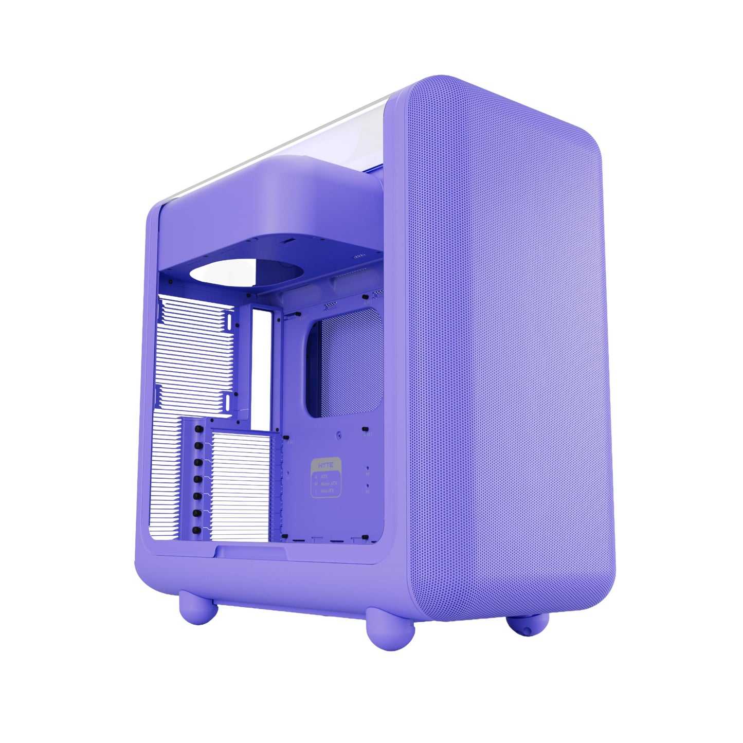 HYTE X50 - Modern Performance ATX Mid-Tower Gaming PC Case - Optimized High Airflow Chassis - 4mm Thick, Curved, Laminated Acoustic Glass - Micro Mesh