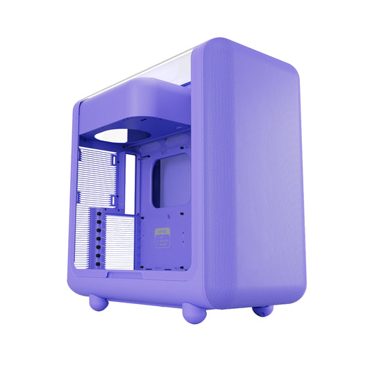 HYTE X50 - Modern Performance ATX Mid-Tower Gaming PC Case - Optimized High Airflow Chassis - 4mm Thick, Curved, Laminated Acoustic Glass - Micro Mesh