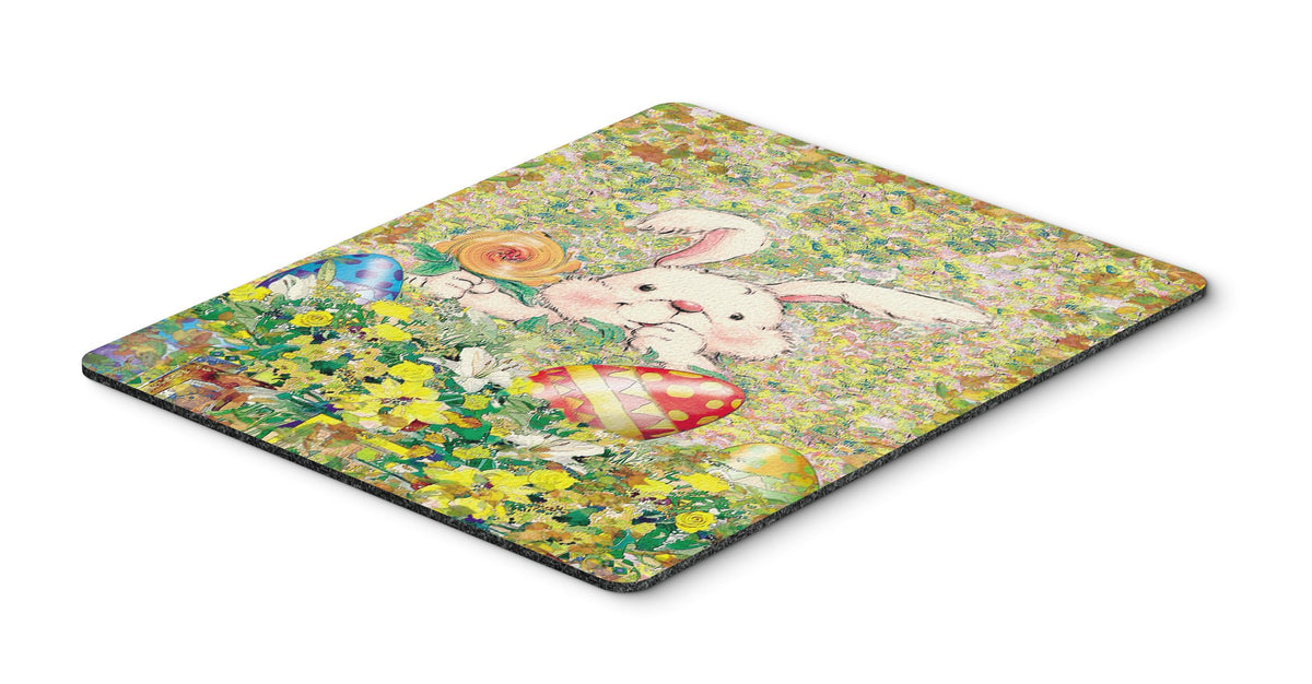 Caroline's Treasures APH2954MP Easter Bunny and Eggs Mouse Pad, Hot Pad or Trivet for Home Office Gaming Working Computers Laptop Mouse Mat,Washable