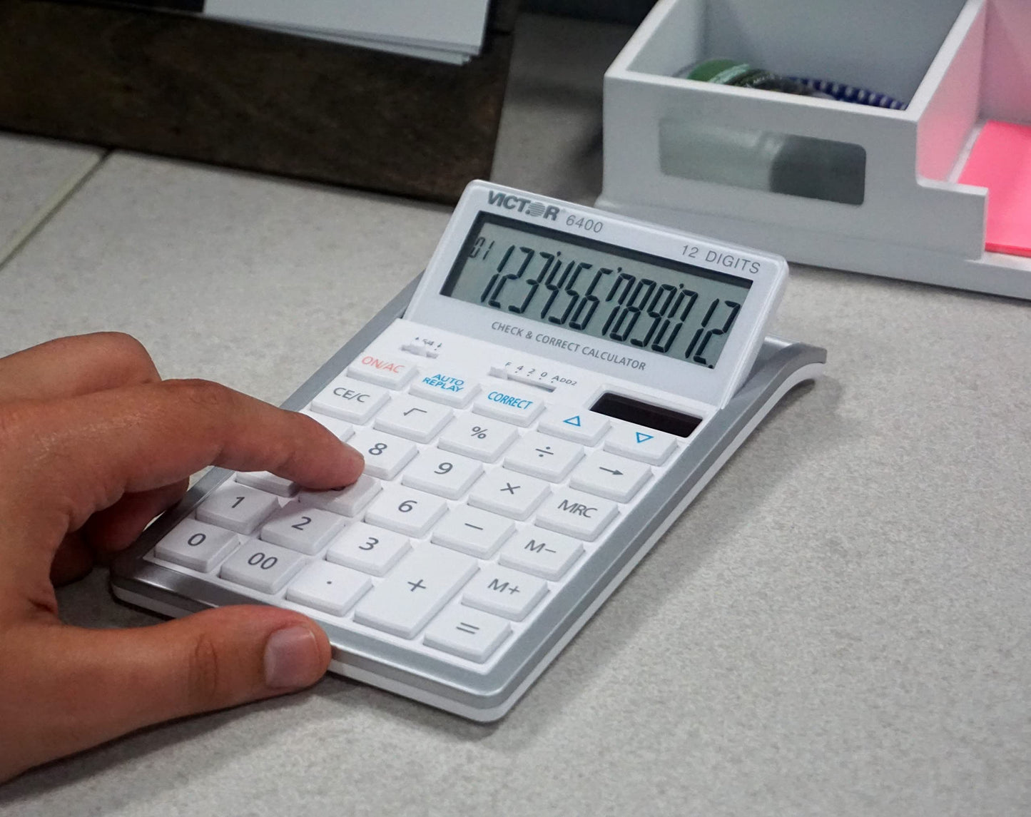 Victor 6400 Desktop Calculator, 12-Digit LCD