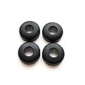4 Black Earbuds Eartips Compatible with Motorola H270 H371 H375 H385 H390 H560 H620 H680 H681 H685 Headset Wireless Devices