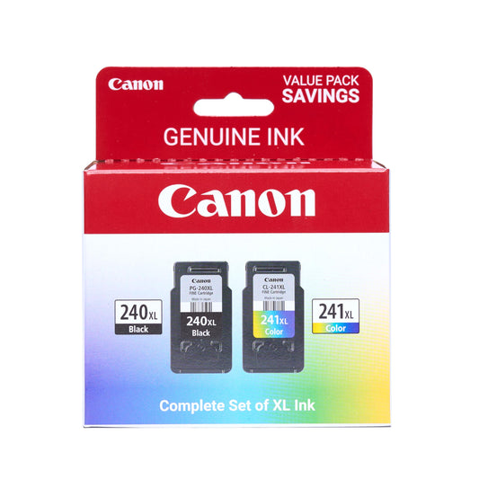Canon Genuine Ink PG-240 XL / CL-241 XL Value Pack (2 Cartridges), Compatible with MG2120/3120/4120/2220/3220/4220/3520/3620