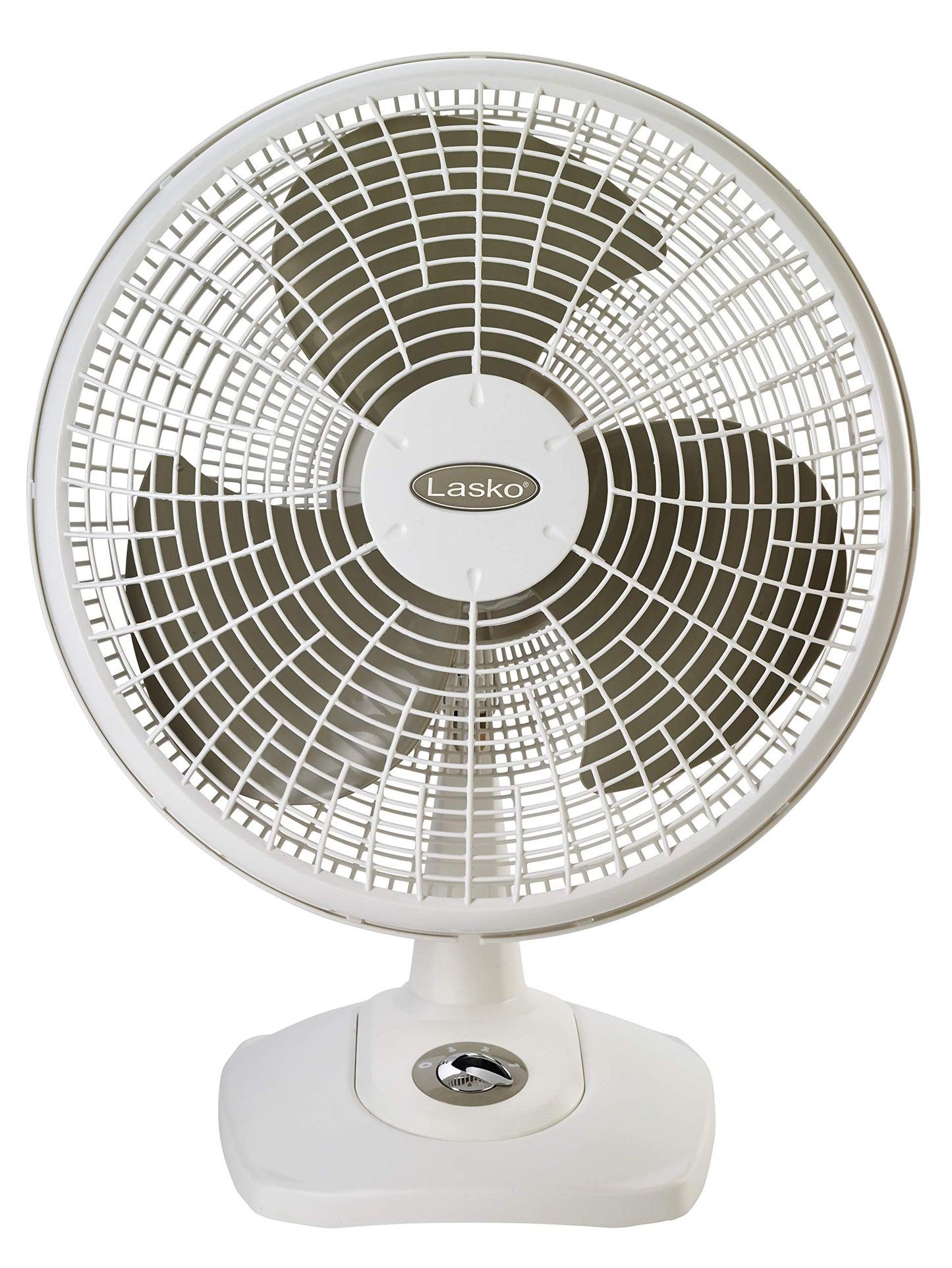 Lasko 16" Oscillating Portable Performance Table Fan for Home with 3 Speeds, Tilt-Back Fan Head, Carry Handle, White, 2506