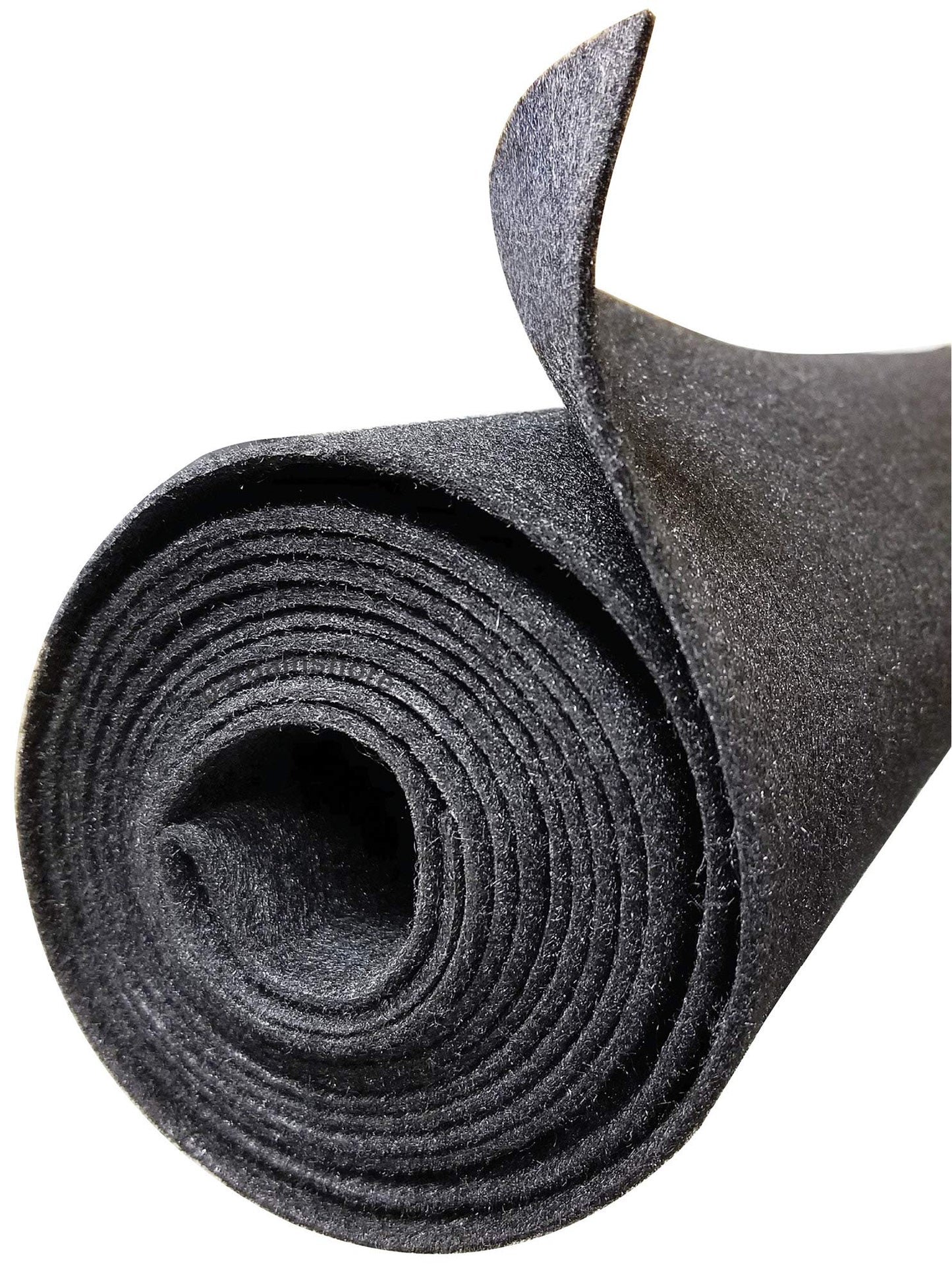 Polymat 3ft x 48" Wide 3'x4' Grey Charcoal Felt Fabric Carpet 1 Yard Roll, Extremely Durable; Stands up to Heavy use Latex Backed Easy to Cut, fit
