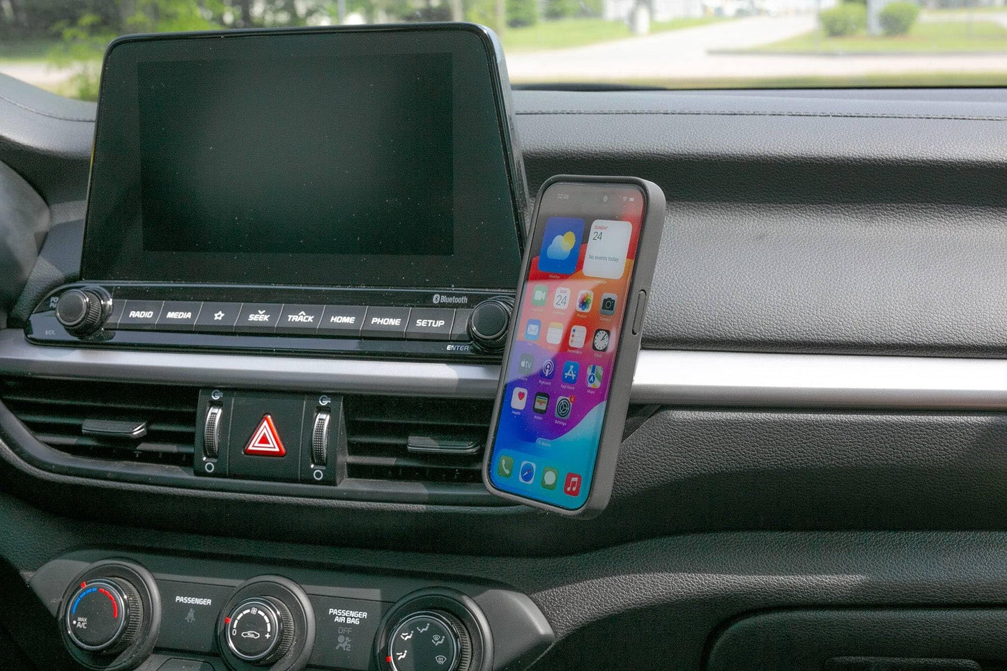 Course Motorsports Direct Fit Phone Mount - Kia Forte 2019-2023 - Right - Cradle Head - No Charging Manual Closing (Black)