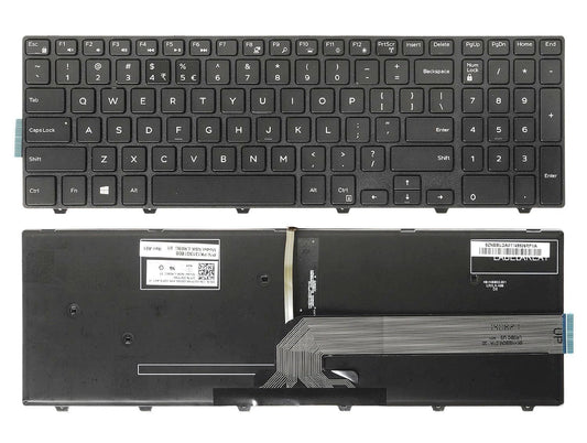 New US Black Backlit English Laptop Keyboard Replacement for Dell Inspiron 15 7557 7559 Latitude 3550 Light Backlight