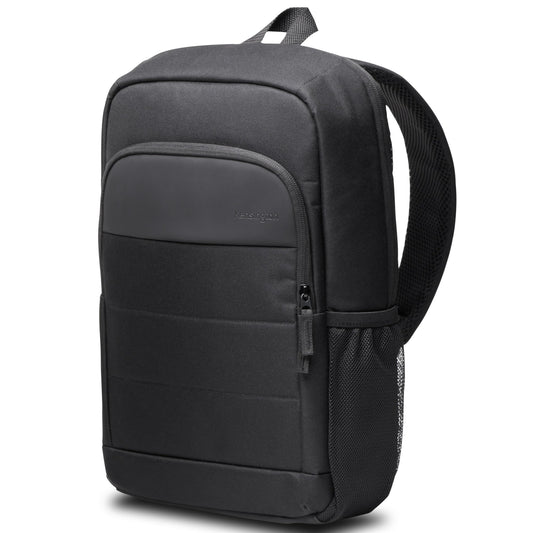 Kensington EQ Laptop Backpack 14”, Padded Shoulder Straps, Side Pocket (K60391WW), Black
