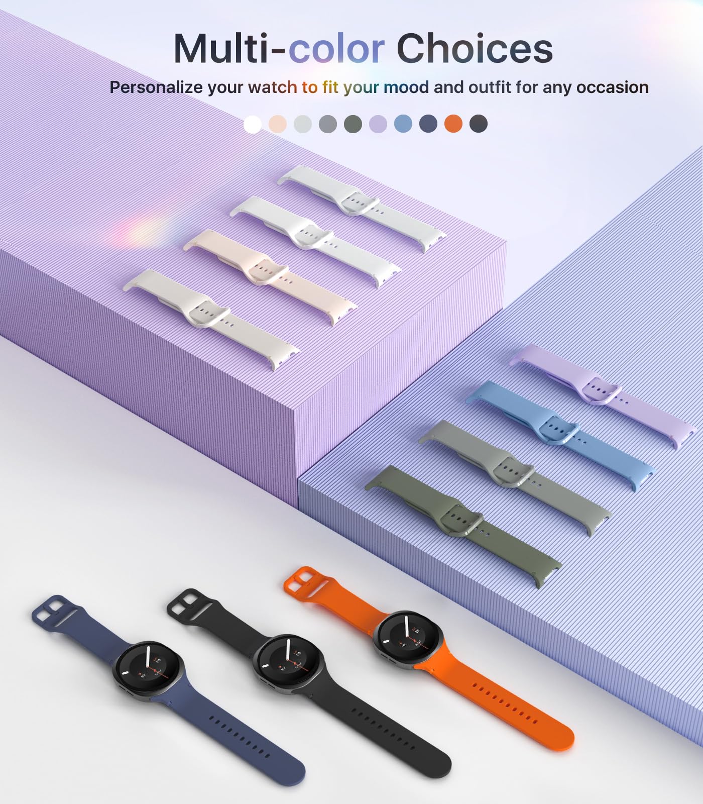 TiMOVO Band Compatible with Samsung Galaxy Watch 9 8 40mm 44mm/Classic 46mm