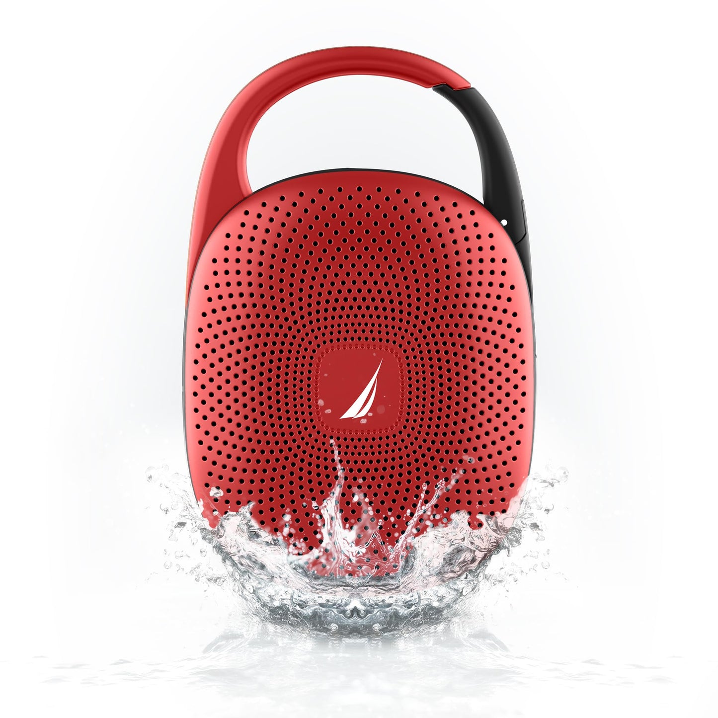 Nautica Nayman SP700 Portable Bluetooth Speaker, 16W Sound, Deep Bass, IPX7 Waterproof, 10H Playtime, RGB Light TWSPlus, Shower & Outdoor (Red)