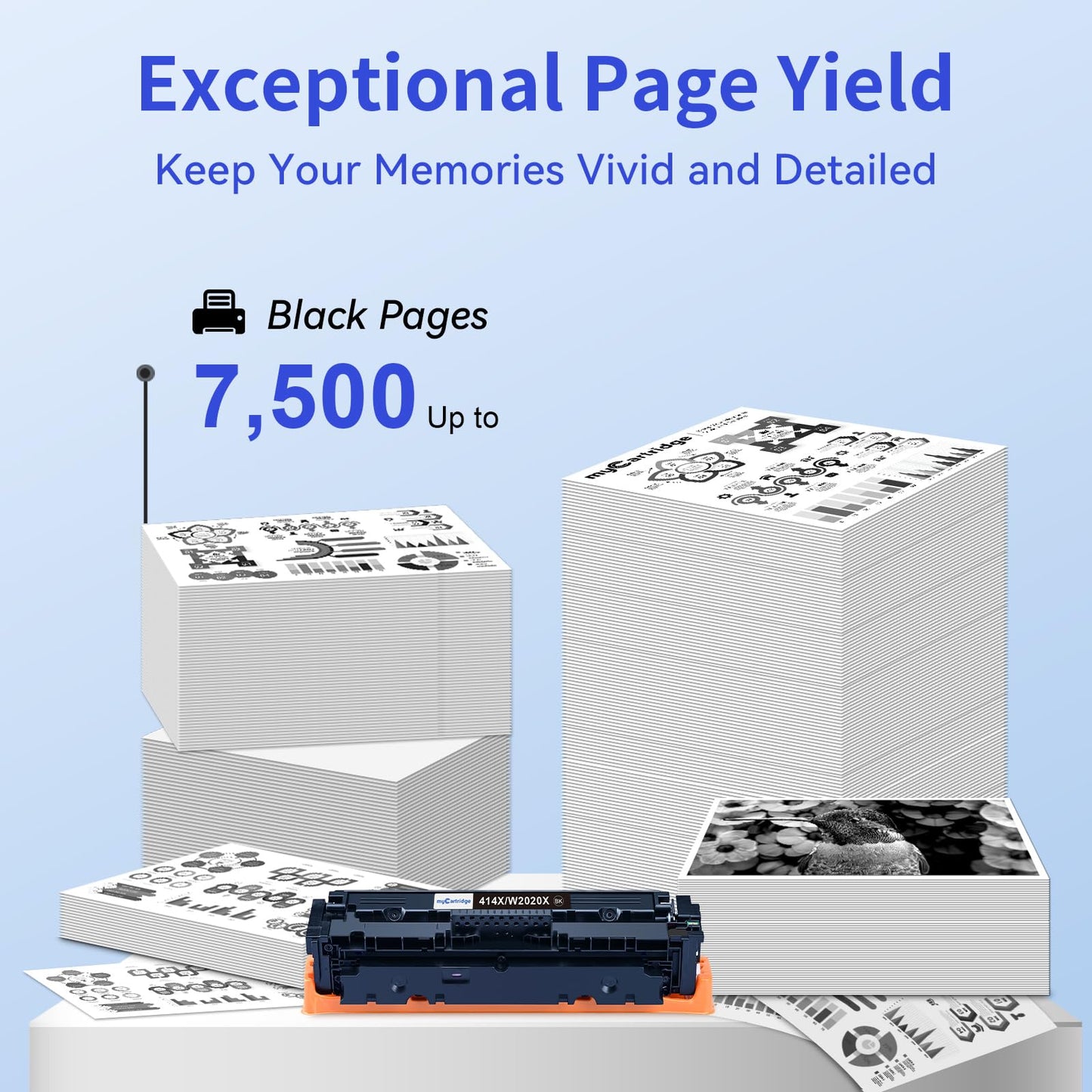 414X Black Toner Cartridge 2 Pack High Yield (with Chip) Compatible Replacement for HP 414X 414A for Color Laserjet Pro MFP M479fdw M479fdn M479dw Pro
