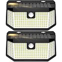 Aootek Solar Lights Outdoor 182 LEDs 2500Lm Solar Motion Sensor Lights IP65 Waterpro of with Wide Anglefor Patio Garden Garage Yard Front Door(2pack)