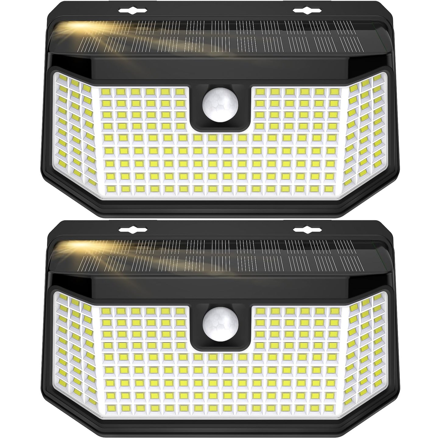Aootek Solar Lights Outdoor 182 LEDs 2500Lm Solar Motion Sensor Lights IP65 Waterpro of with Wide Anglefor Patio Garden Garage Yard Front Door(2pack)