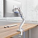 Flexispot Single Monitor Arm, 17-32 Inch Monitor Mount up to 19.84 lbs, Fast Install VESA Mount for Home Office Gaming, Full Adjustable Gas Spring