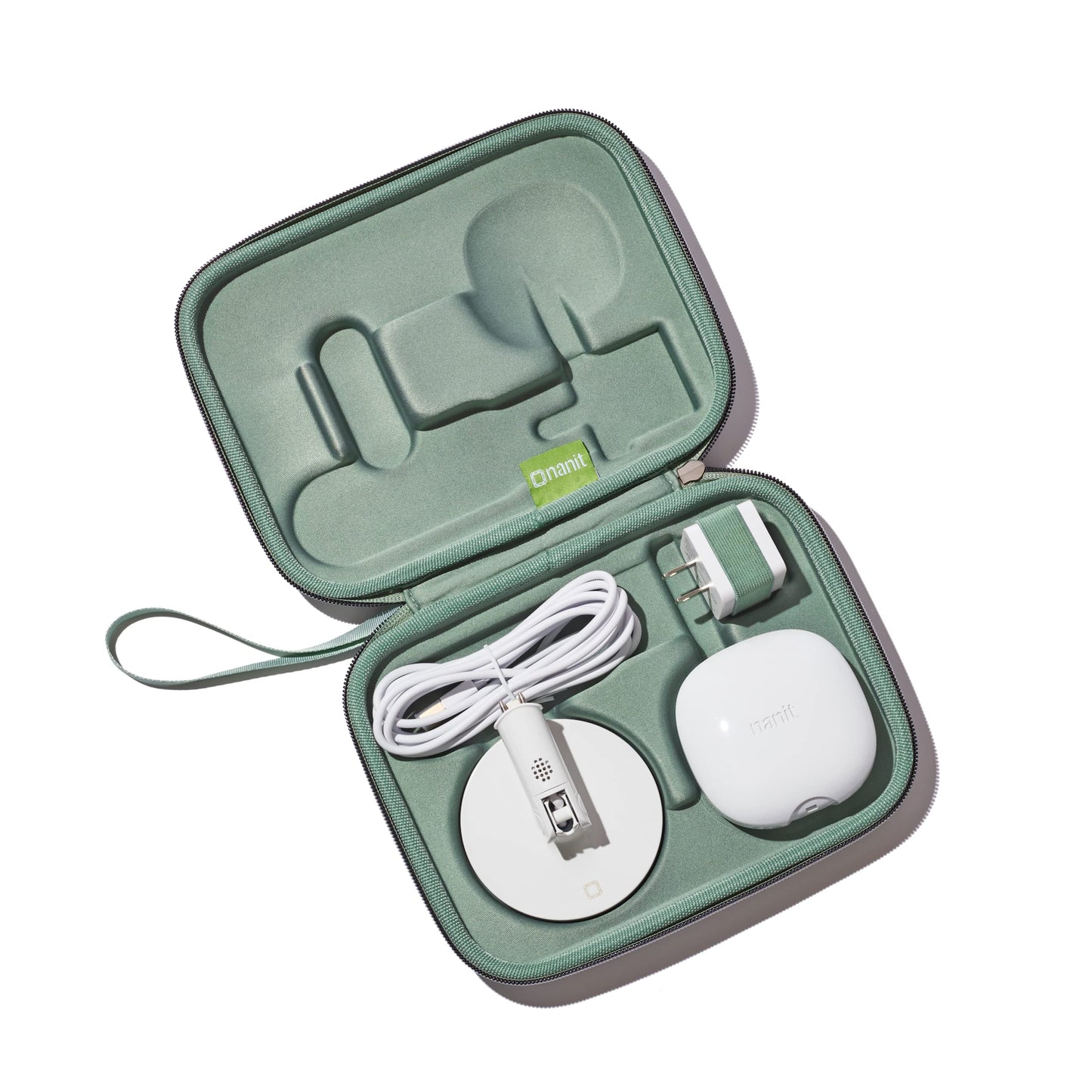 Nanit Travel Case - Protective Hard Shell Carrying Case Pro Baby Monitor and Multi-Stand Travel Accessory, Green
