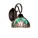 Chloe Lighting Liaison Victorian-Style 1-Light Antique Dark Bronze Finish Wall Sconce 8" Shade