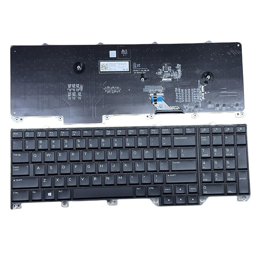 YIJIATech Replacement Keyboard with Screwdriver US Layout for Dell Alienware 17 R5 P38E Area-51m A51m RGB Backlight Laptop Keyboard Gray