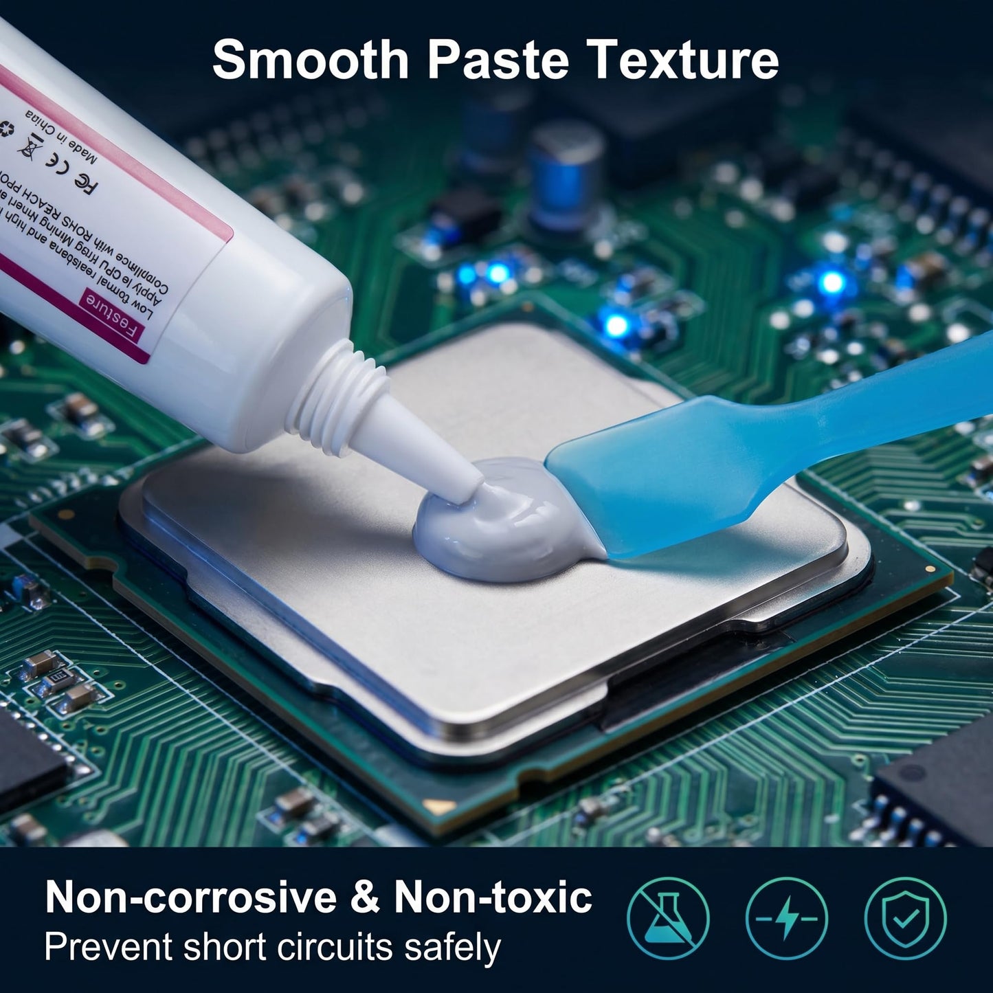 MYQ058-100g CPU Thermal Heatsink Grease Paste Compound Thermal Conductivity: >5.8W/m-k Carbon Based High Performance for CPU PC GPU -100 Grams