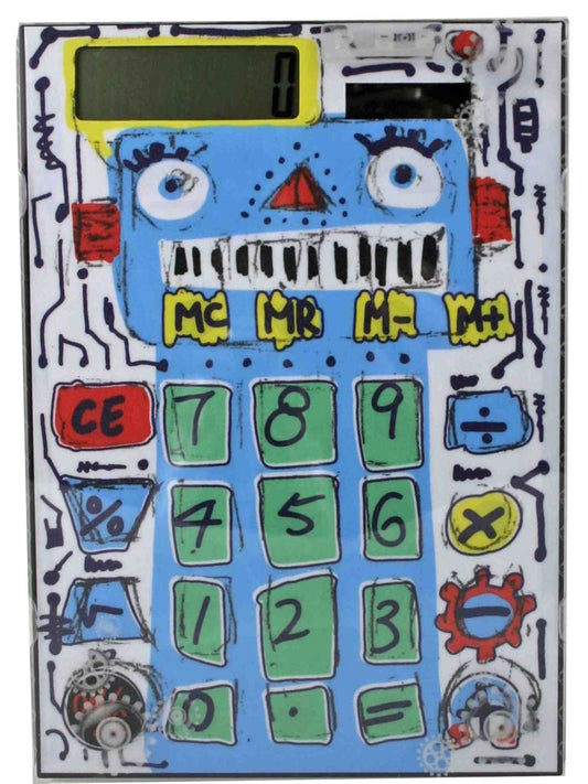 Cosa Nova Super Thin Big Retro Robot Calculator (Basquiat)