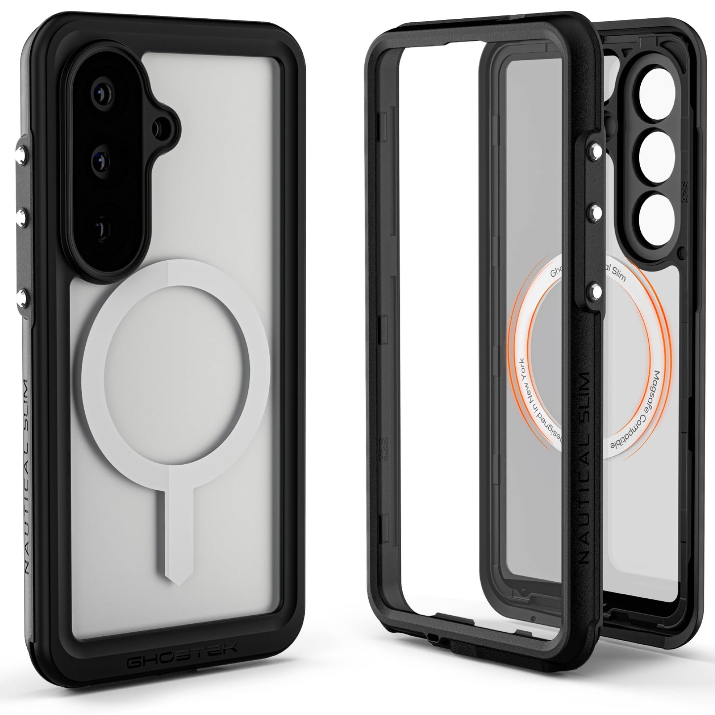 Ghostek Nautical Slim Samsung S26 Waterproof Case Rugged with Screen Protector, Camera Lens Cover and Magnetic MagSafe Compatible with Galaxy S26 2026