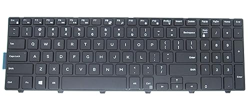 LeFix Replacement Non-Backlit Keyboard for Dell Inspiron 15 3542 3543 3551 3552 5542 5545 5547 5755 5551 5558 5552 5758 5759 7557 7559 5559| 17 5000