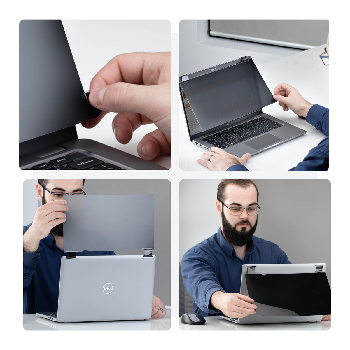 StarTech 15.6in 16:9 Bright Laptop Privacy Screen, Flip-Over, Touch-Enabled