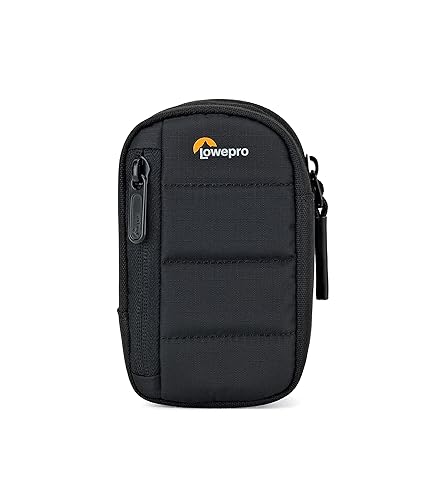 Lowepro Tahoe CS 20, Lightweight Protective Camera Case for Ultra-Compact Cameras, for Memory Cards and Accessories,8.8 x 5.3 x 14.3 cm Black