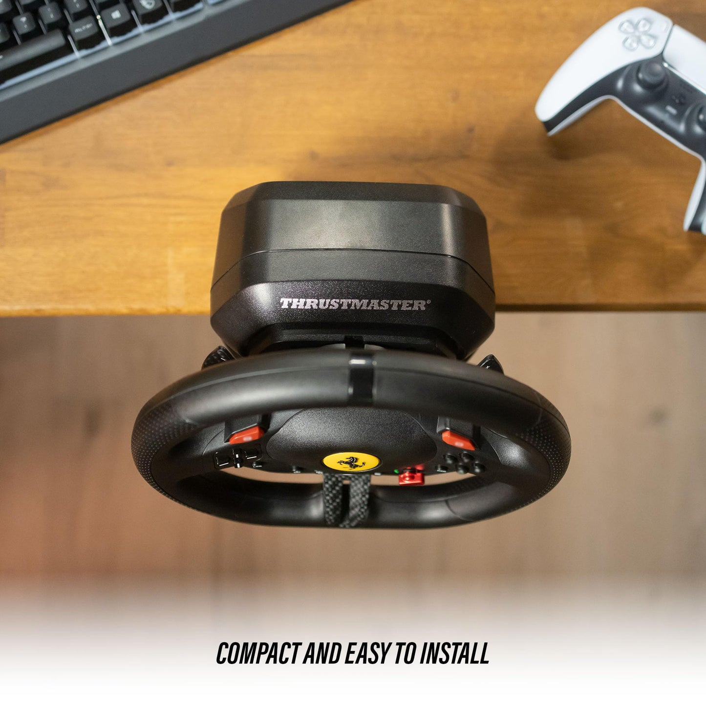 Thrustmaster T98 Ferrari 296 GTB Racing Wheel and Pedal Set (compatible with PS5, PS4 & PC)