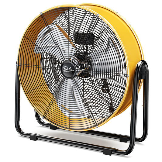 Simple Deluxe 20-Inch Heavy Duty Metal Drum Fan, 3-Speed High Velocity Industrial Floor Fan for Warehouses, Workshops, Factories and Basements
