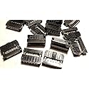 Connectors Pro 2X5 10-Pin 2mm 25 Sets Female Connectors, 2.0mm 0.079" Dual Row Mini IDC Sockets for 1mm Flat Ribbon Cable, 25-Pack