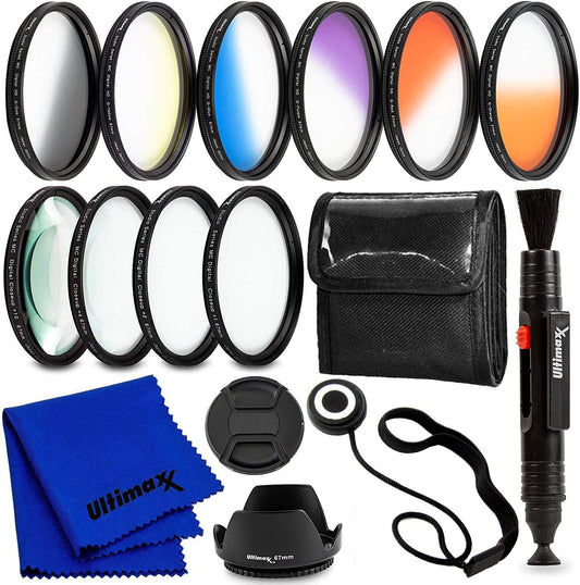 Ultimaxx 58MM Complete Lens Filter Accessory Kit for Lenses with 58MM Filter Size Designed Specifically for: Canon EOS Rebel 9000D 800D 760D 750D 700D