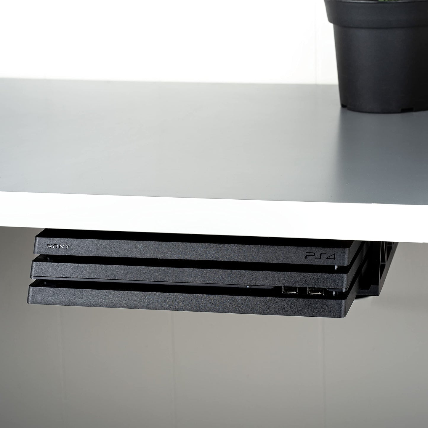 Glistco Stealth Mount - Under Desk Mount Compatible with PS4 Pro