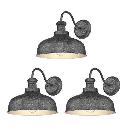 Outdoor Farmhouse Barn Light, Outside Wall Sconce, Weather Resistant Anti-Rust Farmhouse Exterior Wall Light, Outdoor Lantern Lamp for Porch, Garage