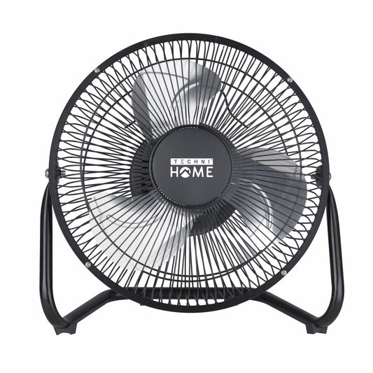 Techni Home 9" High Velocity Portable Electric Fan, 2‑Speed Floor/Table Fan