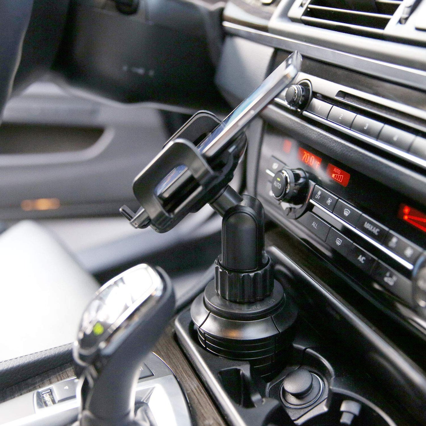 Cellet Cup Holder Phone Mount, Hands Free Cradle for All Smartphones and Apple iPhone 13 Pro Max mini (Short Neck)