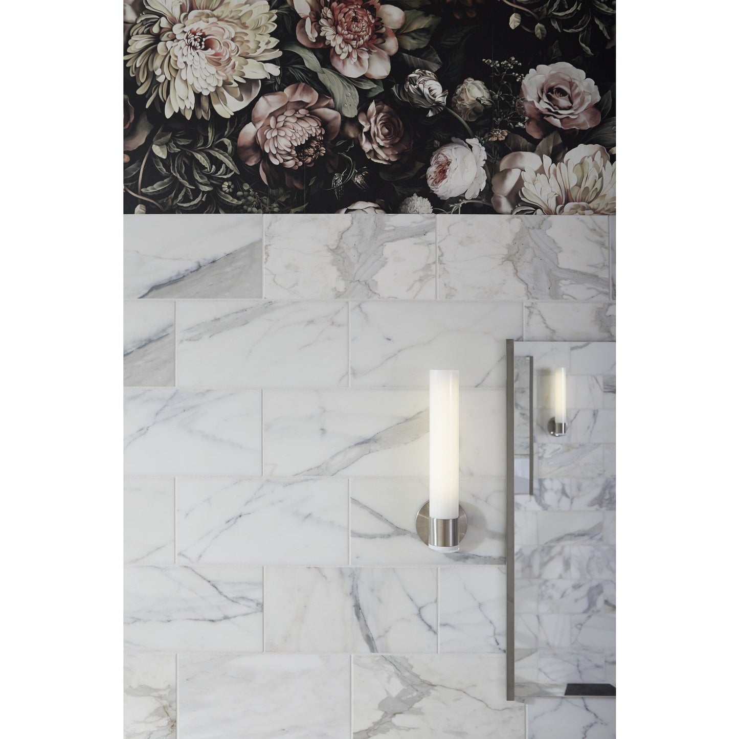Wall Sconce by KOHLER, Single Wall Sconce, Purist Collection, Vibrant Brushed Nickel, K-14483-BN