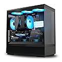 Zalman P10 Micro ATX Case, MATX PC Case with 120mm ARGB Fan Pre-Installed, Panoramic View Tempered Glass Front & Side Panel, USB Type-C and USB 3.0