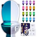 Mind-Glowing Toilet Light with Motion Sensor - Toilet Bowl Night Light with Color Changing LED, Dimmer - Funny Gag Gift for Men, Women, Dad, Mom