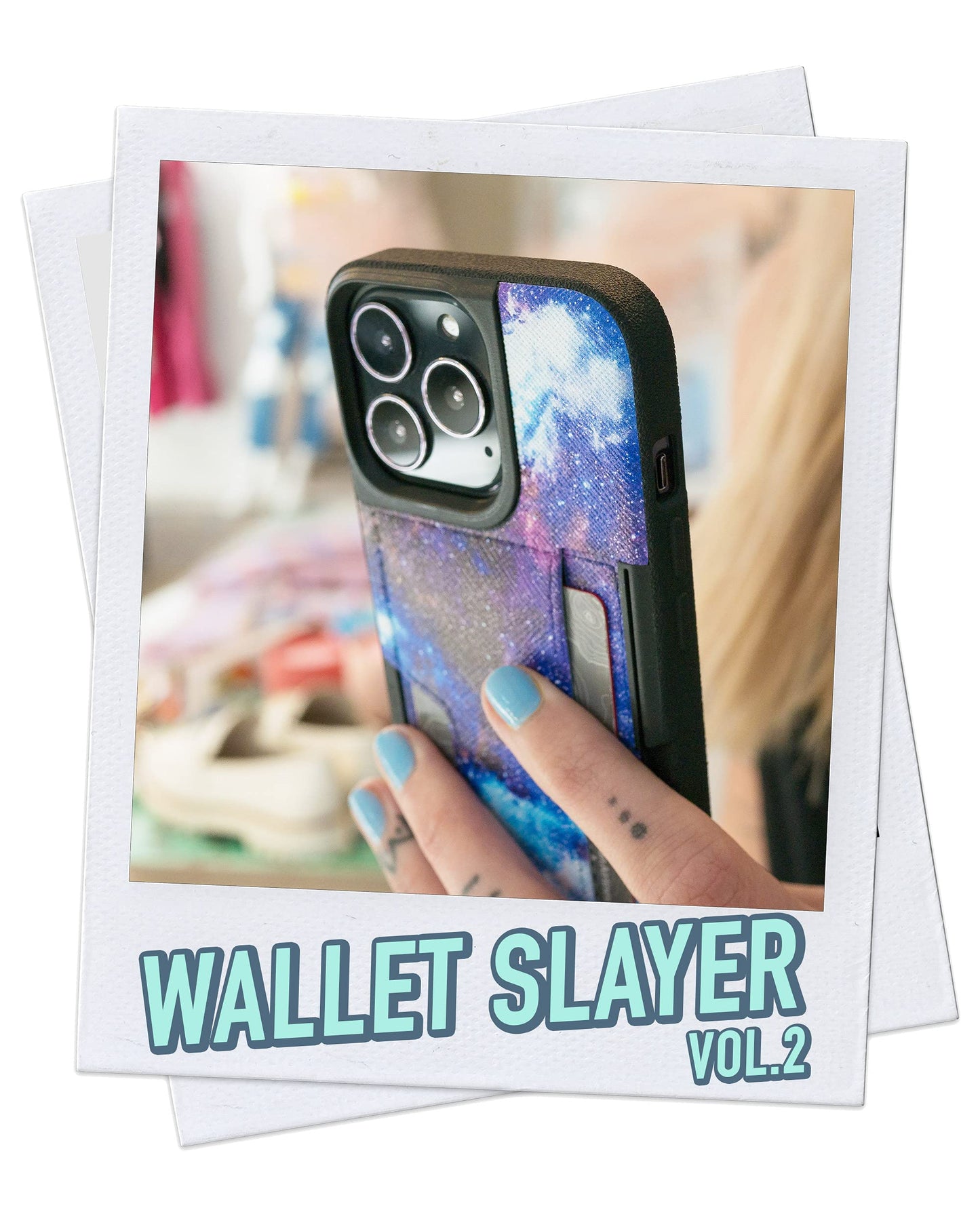 Smartish® iPhone 13 Wallet Case - Wallet Slayer Vol. 2 [Slim + Protective] Credit Card Holder with Kickstand - Chef's Special
