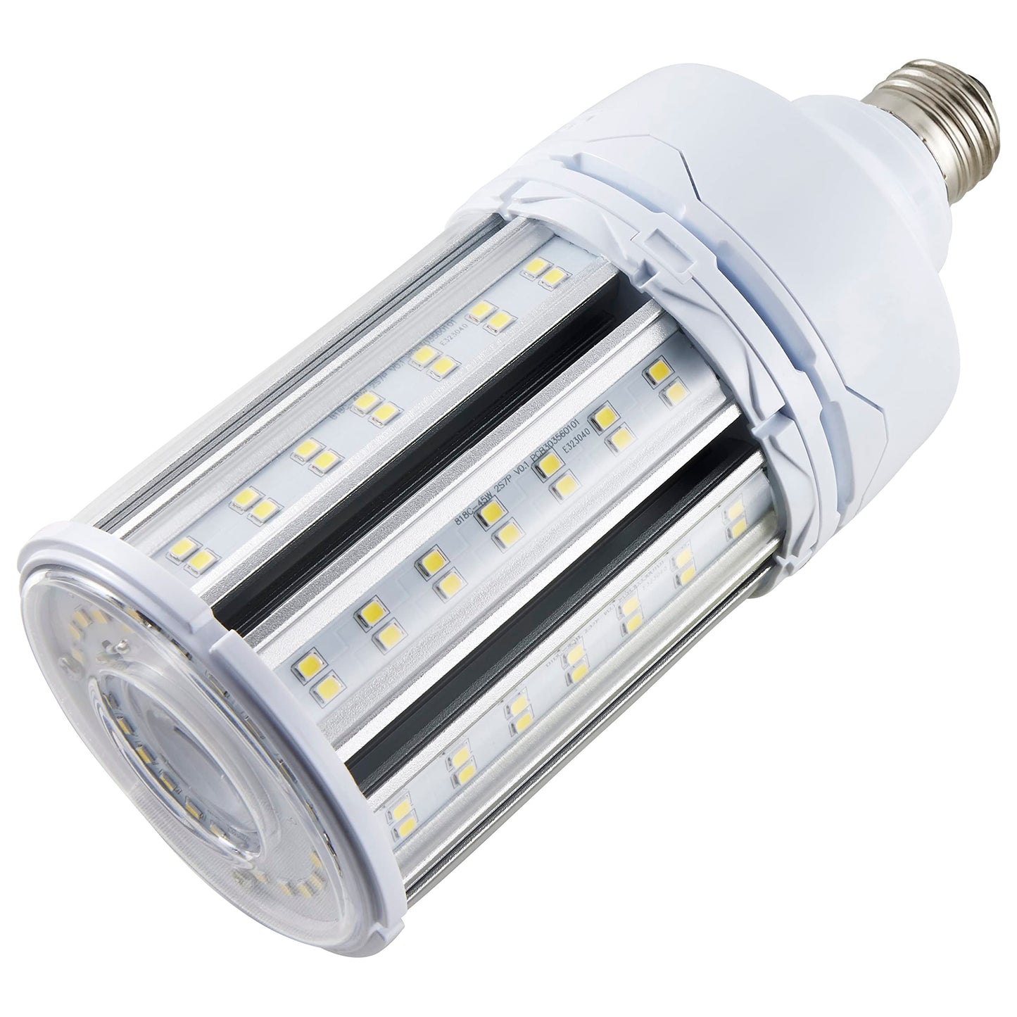 Satco S49738 Corncob LED HID Light Bulb, Medium Base, 45W, 35000 Hour Rating, 6165L, Cool White