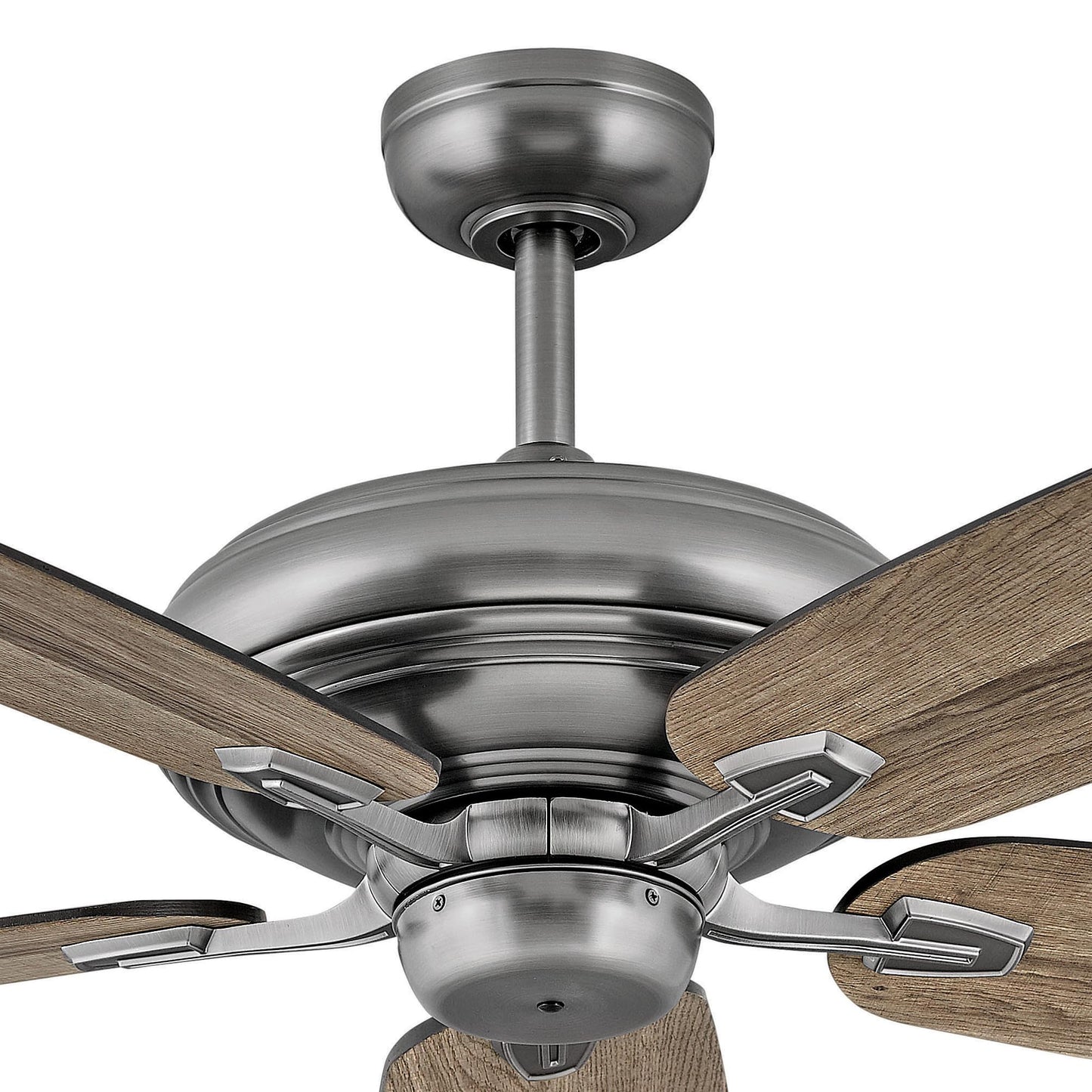 Hinkley Grander 60" Ceiling Fan, DC Motor, Pewter with Driftwood Blades