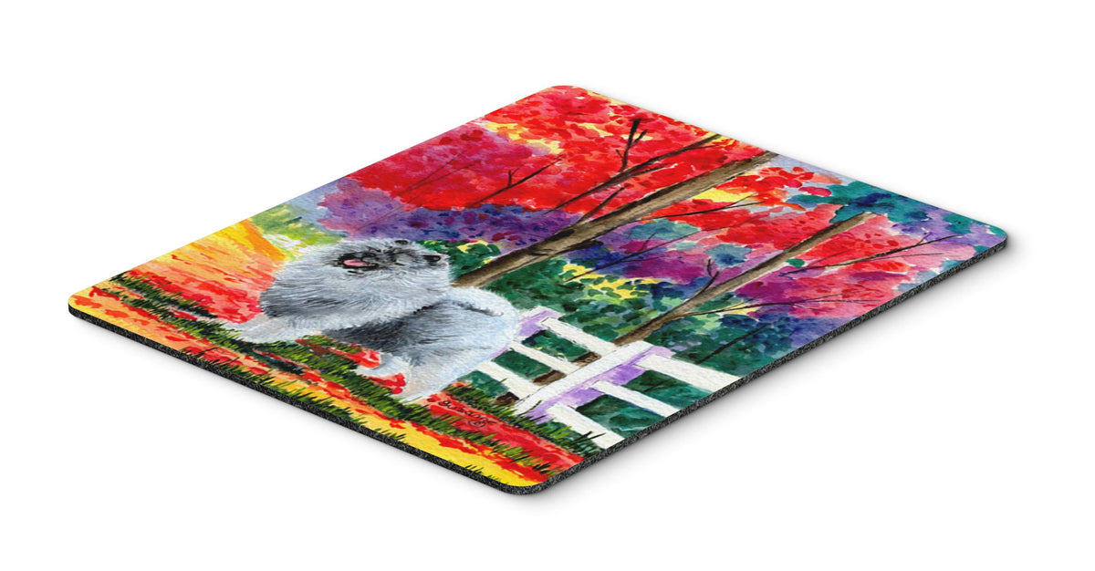 Caroline's Treasures SS8432MP Keeshond Mouse Pad, Hot Pad or Trivet for Home Office Gaming Working Computers Laptop Mouse Mat,Washable Large Mousepad