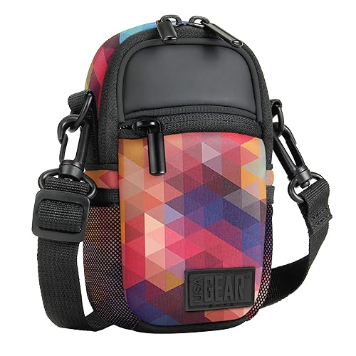 USA Gear Compact Point and Shoot Camera Case Small Digital Camera Pouch with Accessory Pockets and Shoulder Strap - Compatible with Sony CyberShot