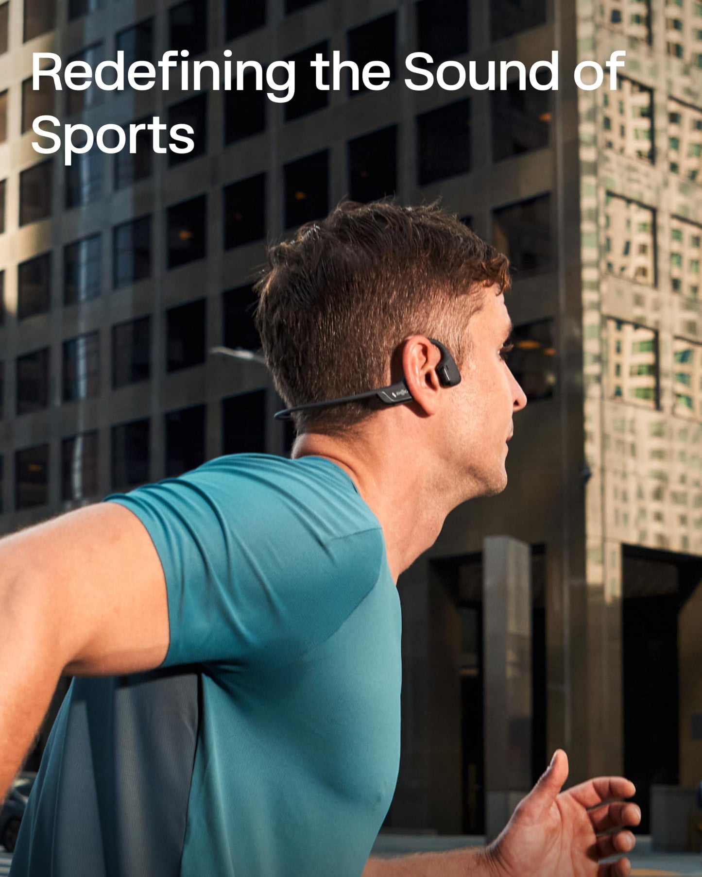 SHOKZ OpenRun Pro 2 Bone Conduction Bluetooth Sport Headphones, Black