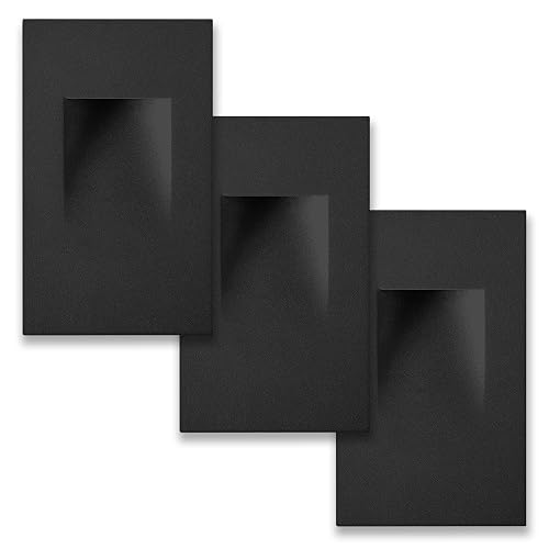 Ciata LED Stair Lights - 3 CCT Options (3000K/4000K/5000K) | 3 Watt Step Lights for Indoor and Outdoor Stairs | Ideal for Home Theater and Outdoor