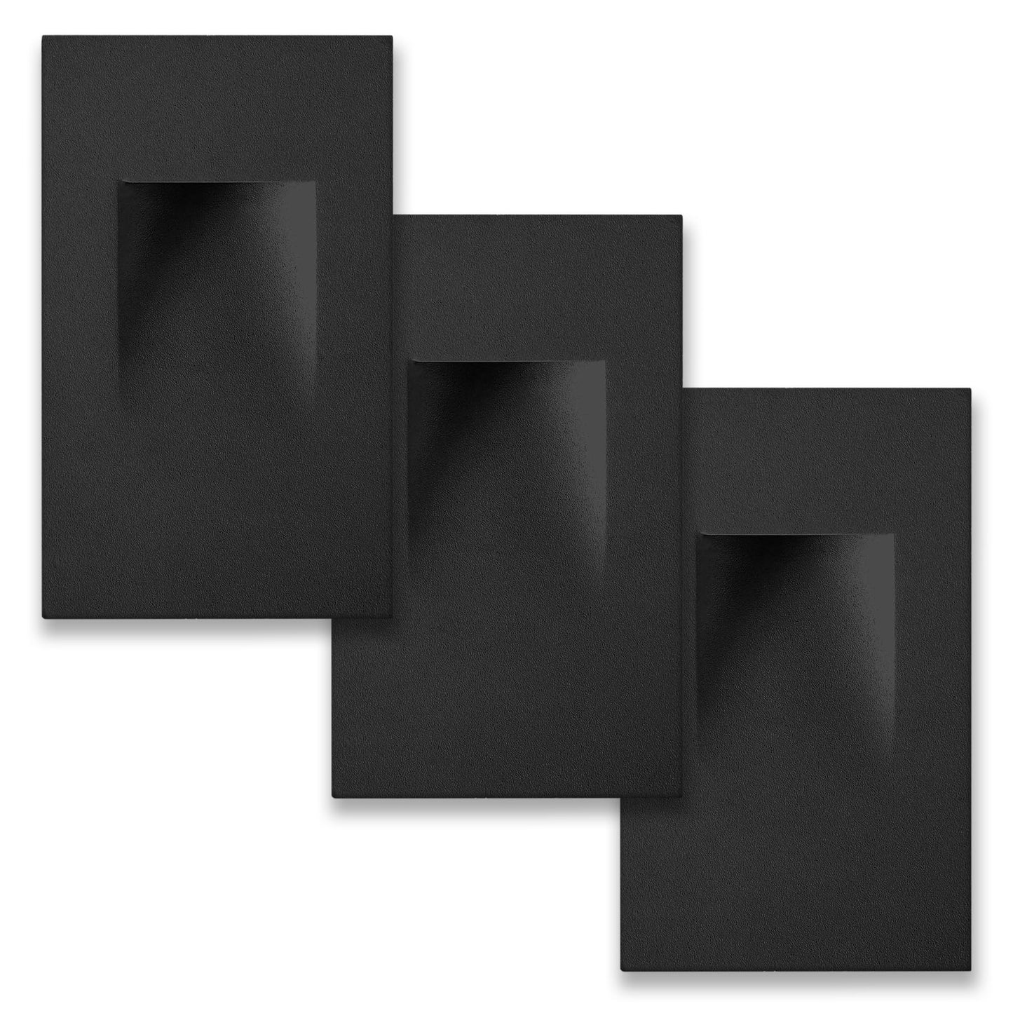 Ciata LED Stair Lights - 3 CCT Options (3000K/4000K/5000K) | 3 Watt Step Lights for Indoor and Outdoor Stairs | Ideal for Home Theater and Outdoor