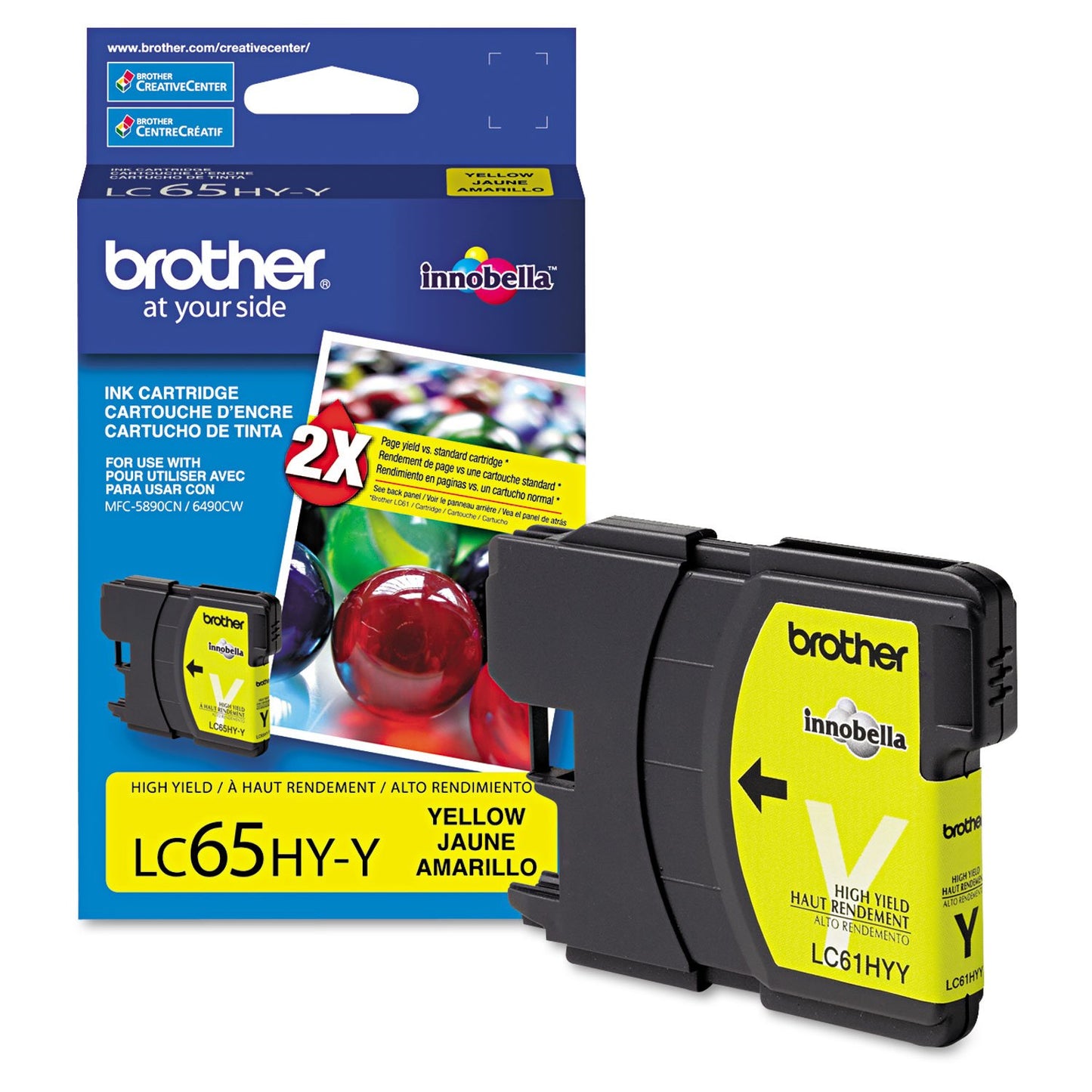 BRTLC65HYY - Brother High Yield Yellow Ink printer Cartridge