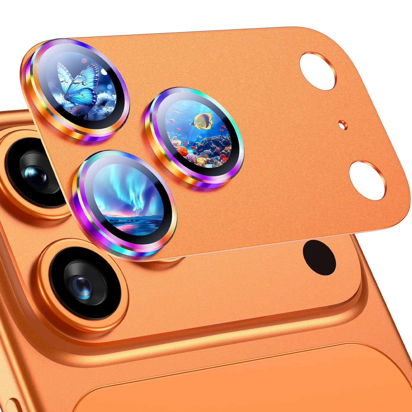 Uyiton for iPhone 17 Pro Max Camera Lens Protector, Metal Frame Glass Cover