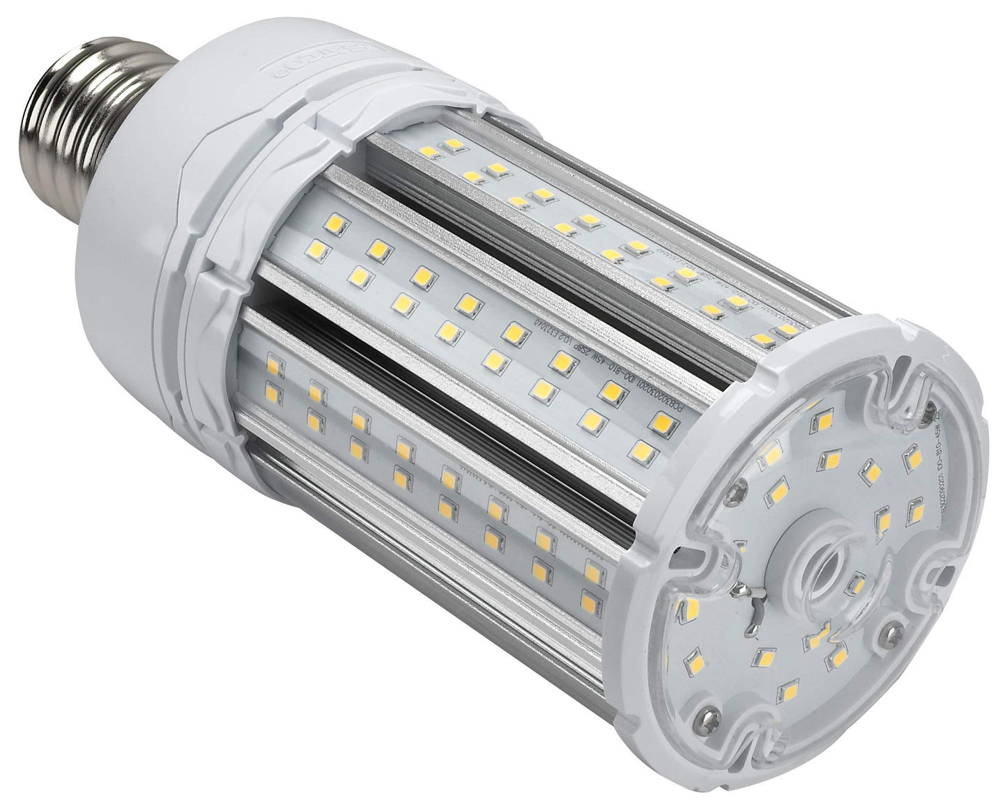 Satco S39393 Hi-Pro Omni-Directional High-Lumen LED Corncob Lamp, HID-Replacement, Industrial and Commercial Application, 100-277V, 5000K, 45 Watts